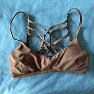 Criss cross back swim top